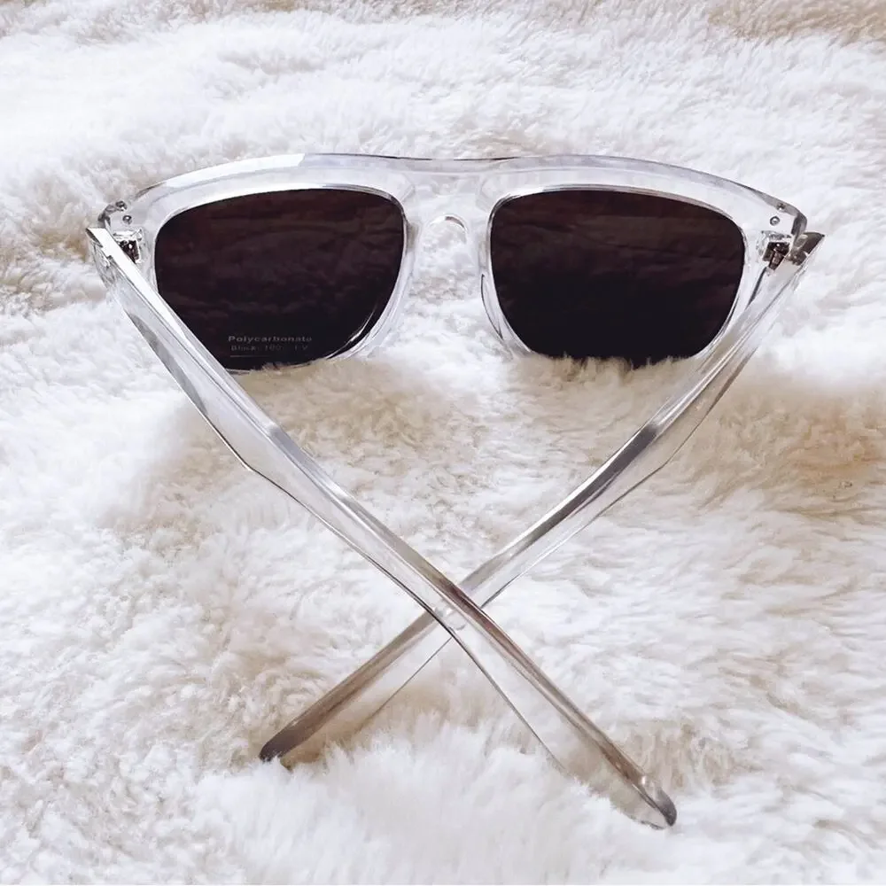 Simon Clear Blue Lenses Classic Sunglasses